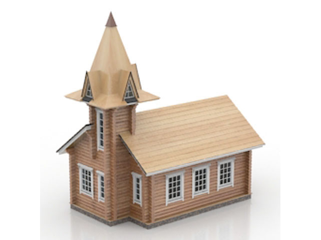Free House wood tower N65 3D model For Architecture 3Ds Max Model Download